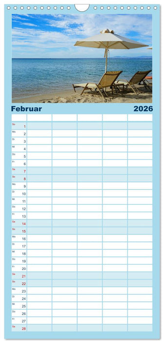 Chalkidiki: Kassandra, Sithonia, Athos (CALVENDO Familienplaner 2026)