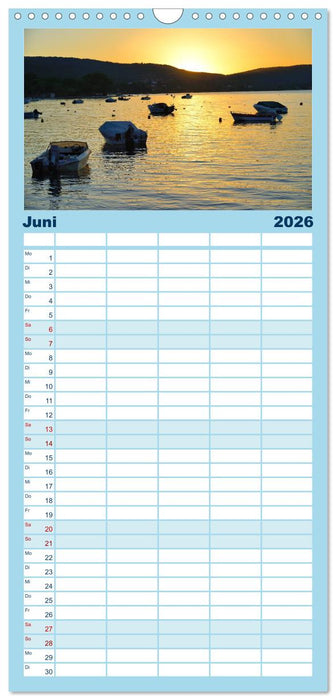 Chalkidiki: Kassandra, Sithonia, Athos (CALVENDO Familienplaner 2026)