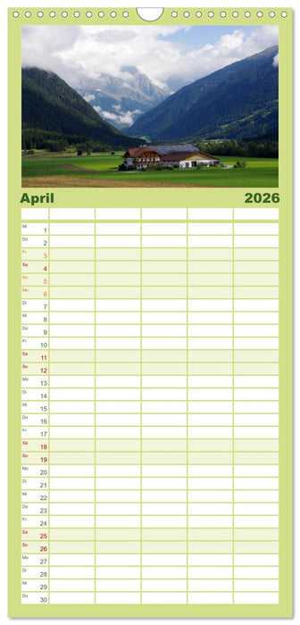 Südtirol 2026 (CALVENDO Familienplaner 2026)