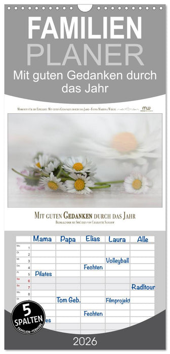 Mit guten Gedanken durch das Jahr (CALVENDO Familienplaner 2026)