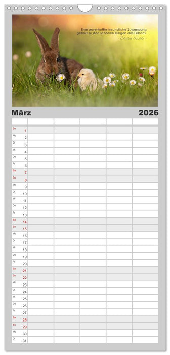 Mit guten Gedanken durch das Jahr (CALVENDO Familienplaner 2026)