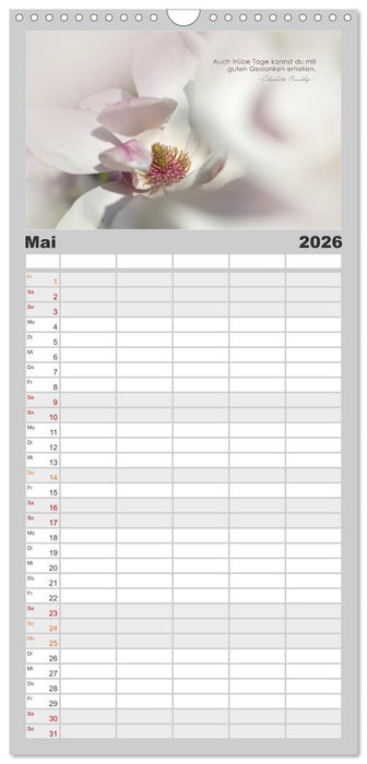 Mit guten Gedanken durch das Jahr (CALVENDO Familienplaner 2026)