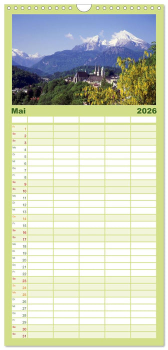 Zauberhaftes Berchtesgadener Land (CALVENDO Familienplaner 2026)