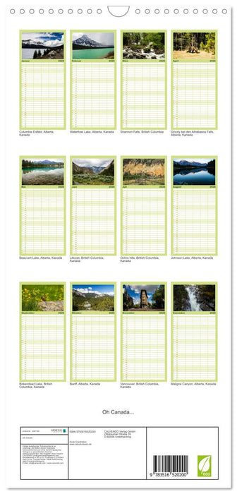 Oh Canada... (CALVENDO Familienplaner 2026)