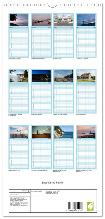 Sassnitz und Rügen (CALVENDO Familienplaner 2026)