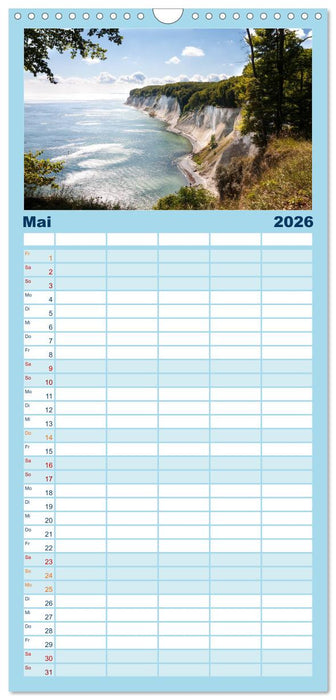 Sassnitz und Rügen (CALVENDO Familienplaner 2026)