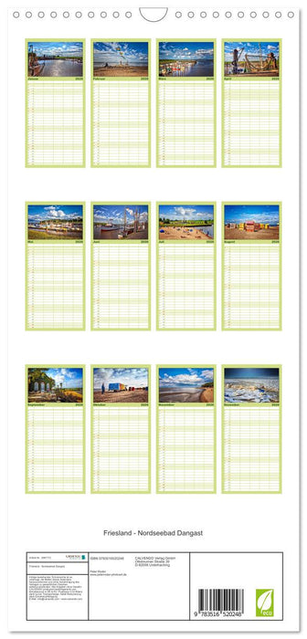 Friesland - Nordseebad Dangast (CALVENDO Familienplaner 2026)