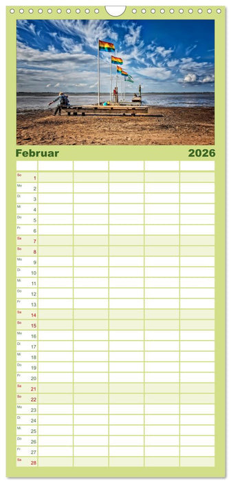 Friesland - Nordseebad Dangast (CALVENDO Familienplaner 2026)