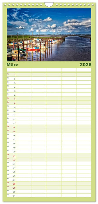 Friesland - Nordseebad Dangast (CALVENDO Familienplaner 2026)