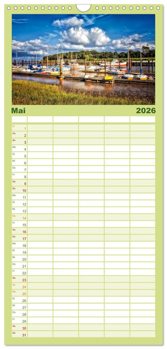 Friesland - Nordseebad Dangast (CALVENDO Familienplaner 2026)