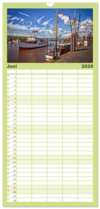 Friesland - Nordseebad Dangast (CALVENDO Familienplaner 2026)