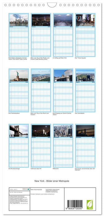 New York - Bilder einer Metropole (CALVENDO Familienplaner 2026)