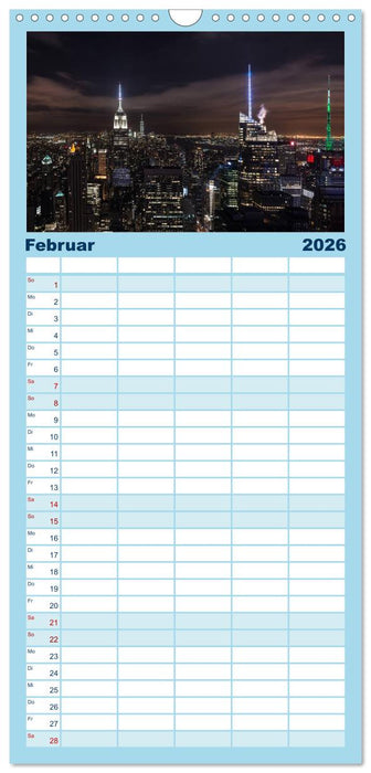 New York - Bilder einer Metropole (CALVENDO Familienplaner 2026)