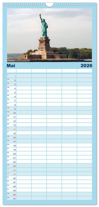 New York - Bilder einer Metropole (CALVENDO Familienplaner 2026)