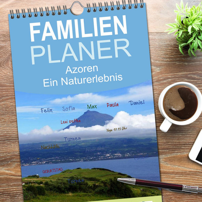 Azoren - Ein Naturerlebnis (CALVENDO Familienplaner 2026)
