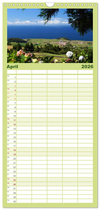 Azoren - Ein Naturerlebnis (CALVENDO Familienplaner 2026)