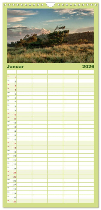 Traumziel Dänemark (CALVENDO Familienplaner 2026)