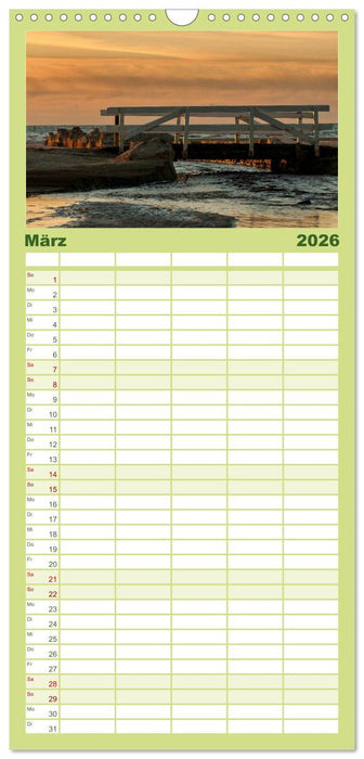 Traumziel Dänemark (CALVENDO Familienplaner 2026)