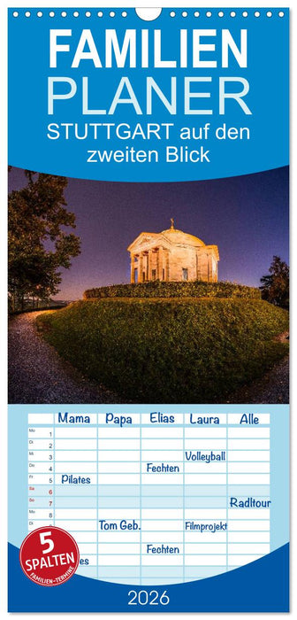 STUTTGART 2026 auf den zweiten Blick (CALVENDO Familienplaner 2026)