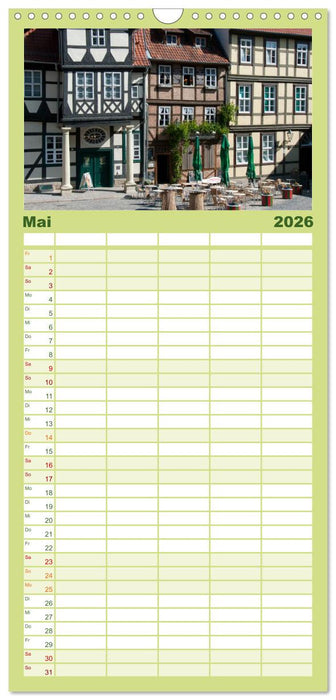 Malerisches Quedlinburg (CALVENDO Familienplaner 2026)