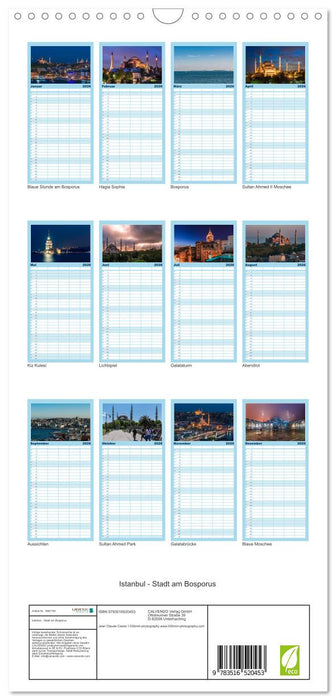 Istanbul - Stadt am Bosporus (CALVENDO Familienplaner 2026)