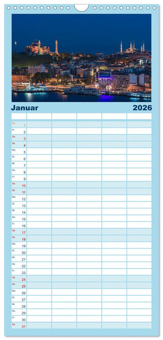 Istanbul - Stadt am Bosporus (CALVENDO Familienplaner 2026)