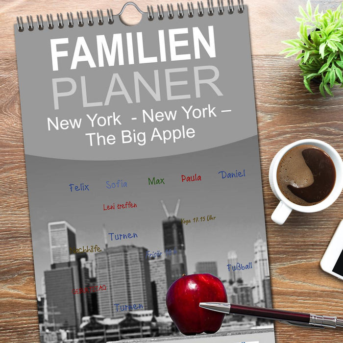 New York – The Big Apple (CALVENDO Familienplaner 2026)