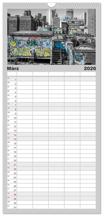 New York – The Big Apple (CALVENDO Familienplaner 2026)