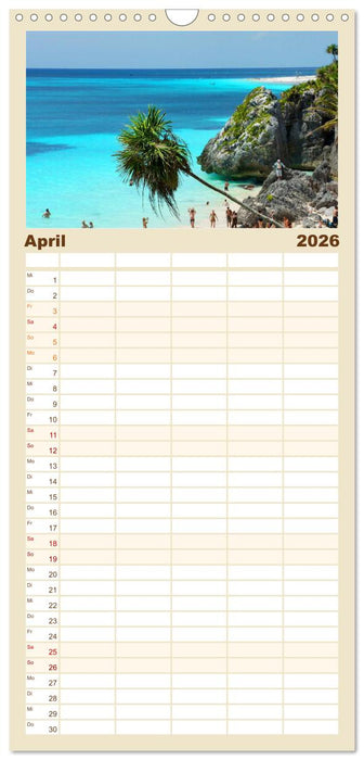 Die schönsten Strände Karibik (CALVENDO Familienplaner 2026)
