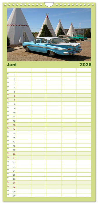 Route 66 im Südwesten (CALVENDO Familienplaner 2026)