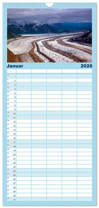 Der Alaska Kalender (CALVENDO Familienplaner 2026)