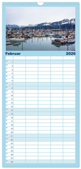 Der Alaska Kalender (CALVENDO Familienplaner 2026)