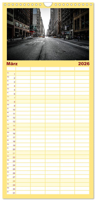 New York feeling (CALVENDO Familienplaner 2026)