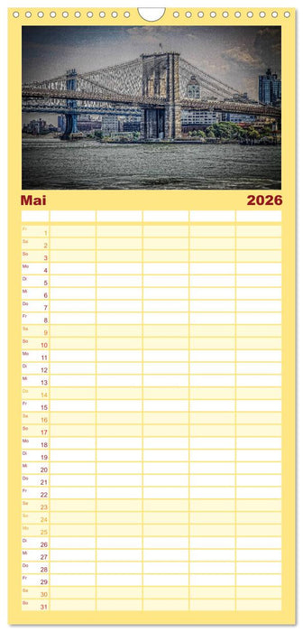 New York feeling (CALVENDO Familienplaner 2026)