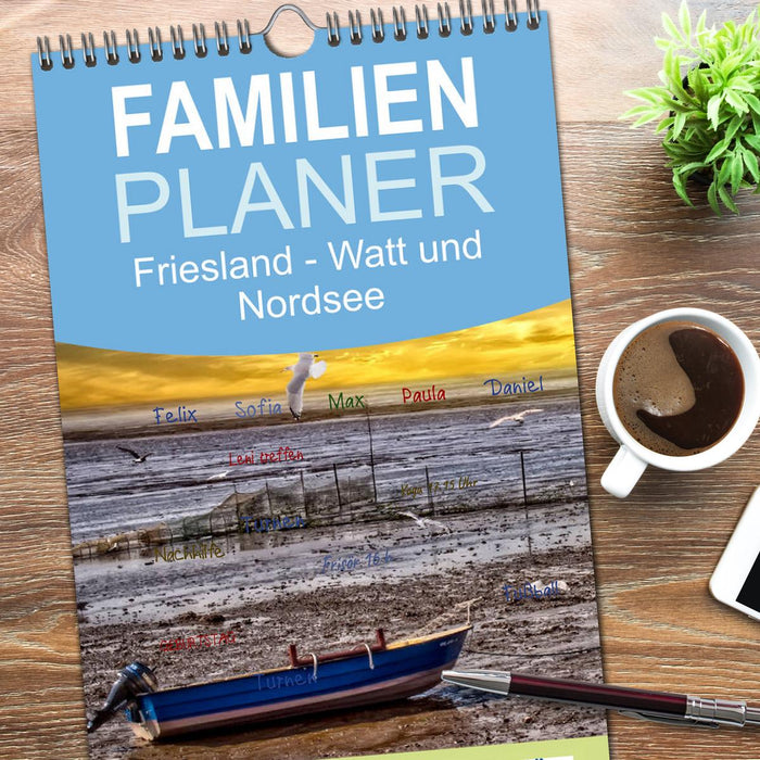 Friesland - Watt und Nordsee (CALVENDO Familienplaner 2026)