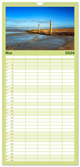 Friesland - Watt und Nordsee (CALVENDO Familienplaner 2026)
