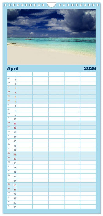 Malediven – Das Paradies im Indischen Ozean III (CALVENDO Familienplaner 2026)
