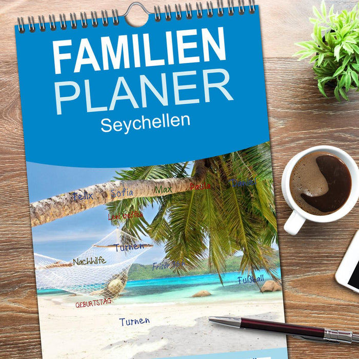 Seychellen (CALVENDO Familienplaner 2026)