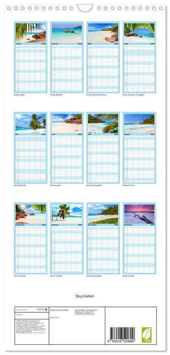 Seychellen (CALVENDO Familienplaner 2026)