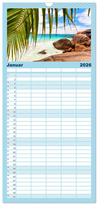 Seychellen (CALVENDO Familienplaner 2026)