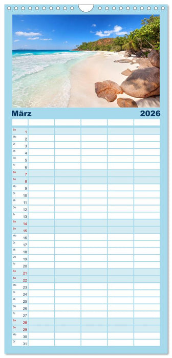 Seychellen (CALVENDO Familienplaner 2026)