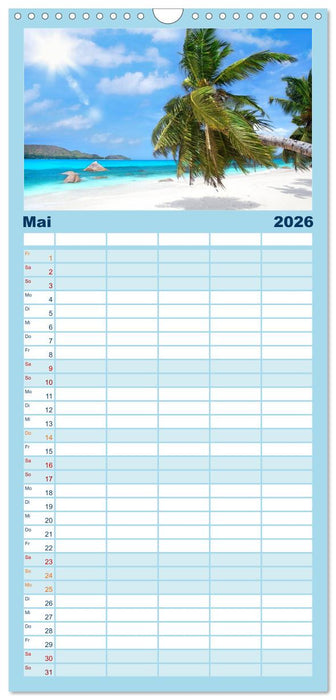 Seychellen (CALVENDO Familienplaner 2026)