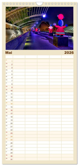 Moderne Architektur in Valencia (CALVENDO Familienplaner 2026)