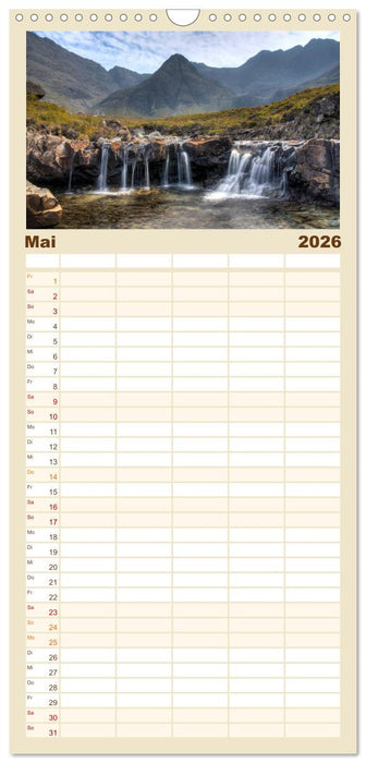 Schottland - Spiegel der Seele (CALVENDO Familienplaner 2026)