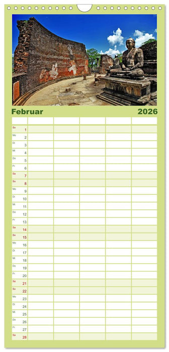 Sri Lanka (CALVENDO Familienplaner 2026)