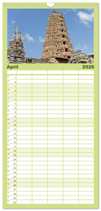 Sri Lanka (CALVENDO Familienplaner 2026)