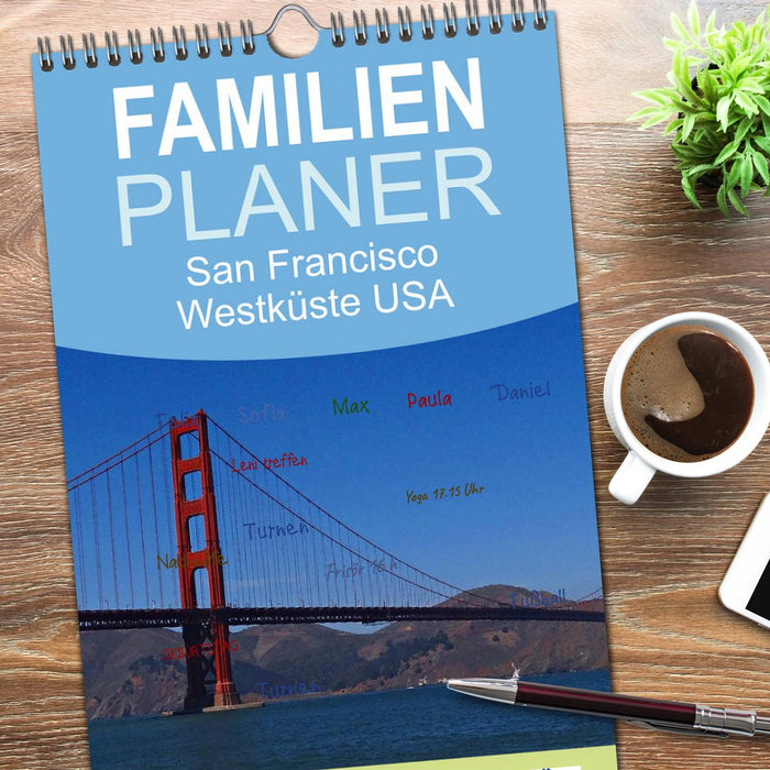 San Francisco Westküste USA (CALVENDO Familienplaner 2026)