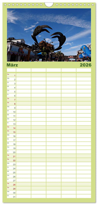 San Francisco Westküste USA (CALVENDO Familienplaner 2026)