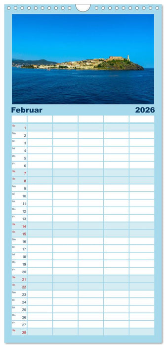 Zauberhaftes Elba (CALVENDO Familienplaner 2026)