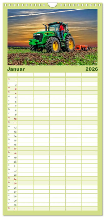 Landwirtschaft - Hightech und Handarbeit (CALVENDO Familienplaner 2026)